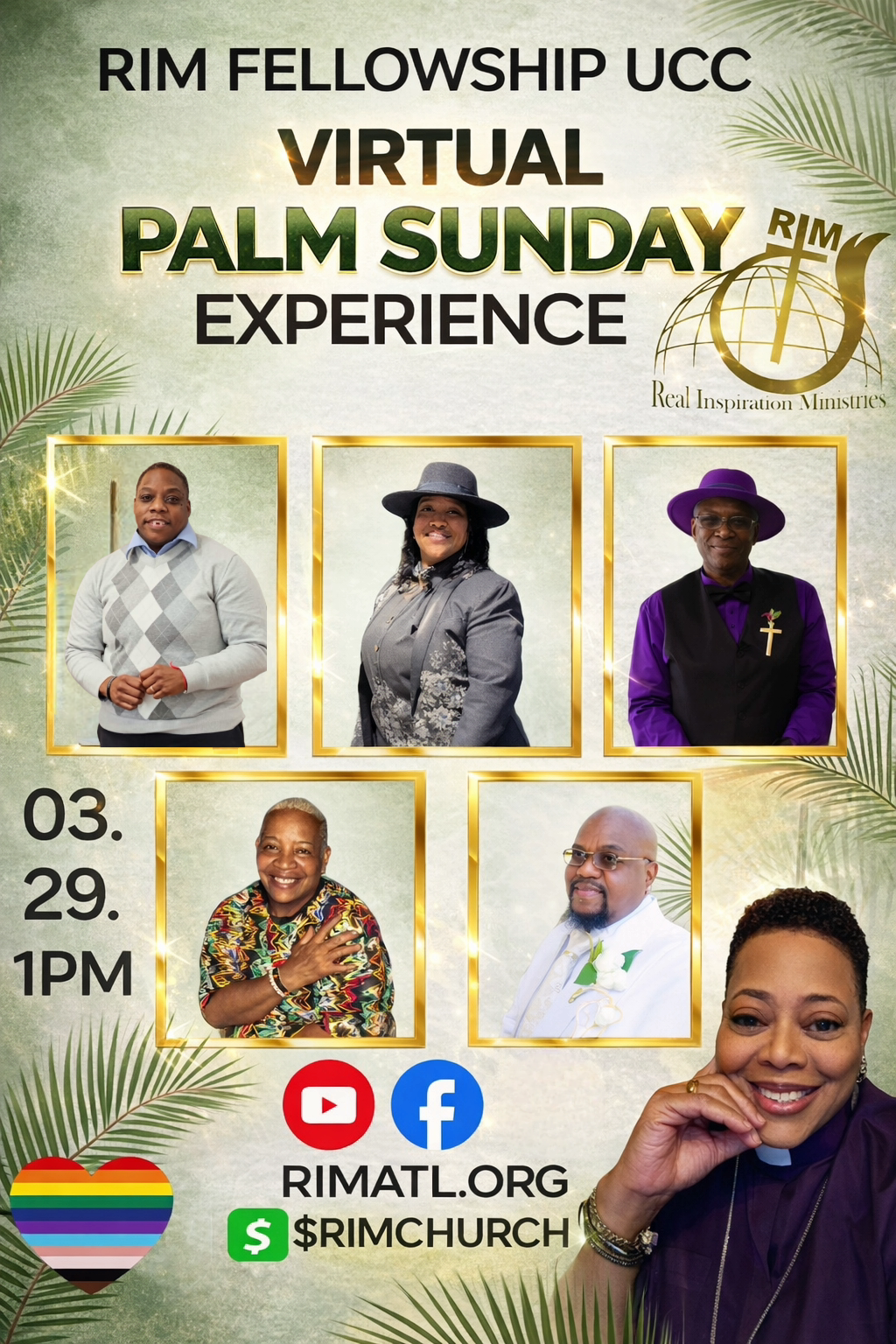 Palm Sunday Virtual Experience flyer