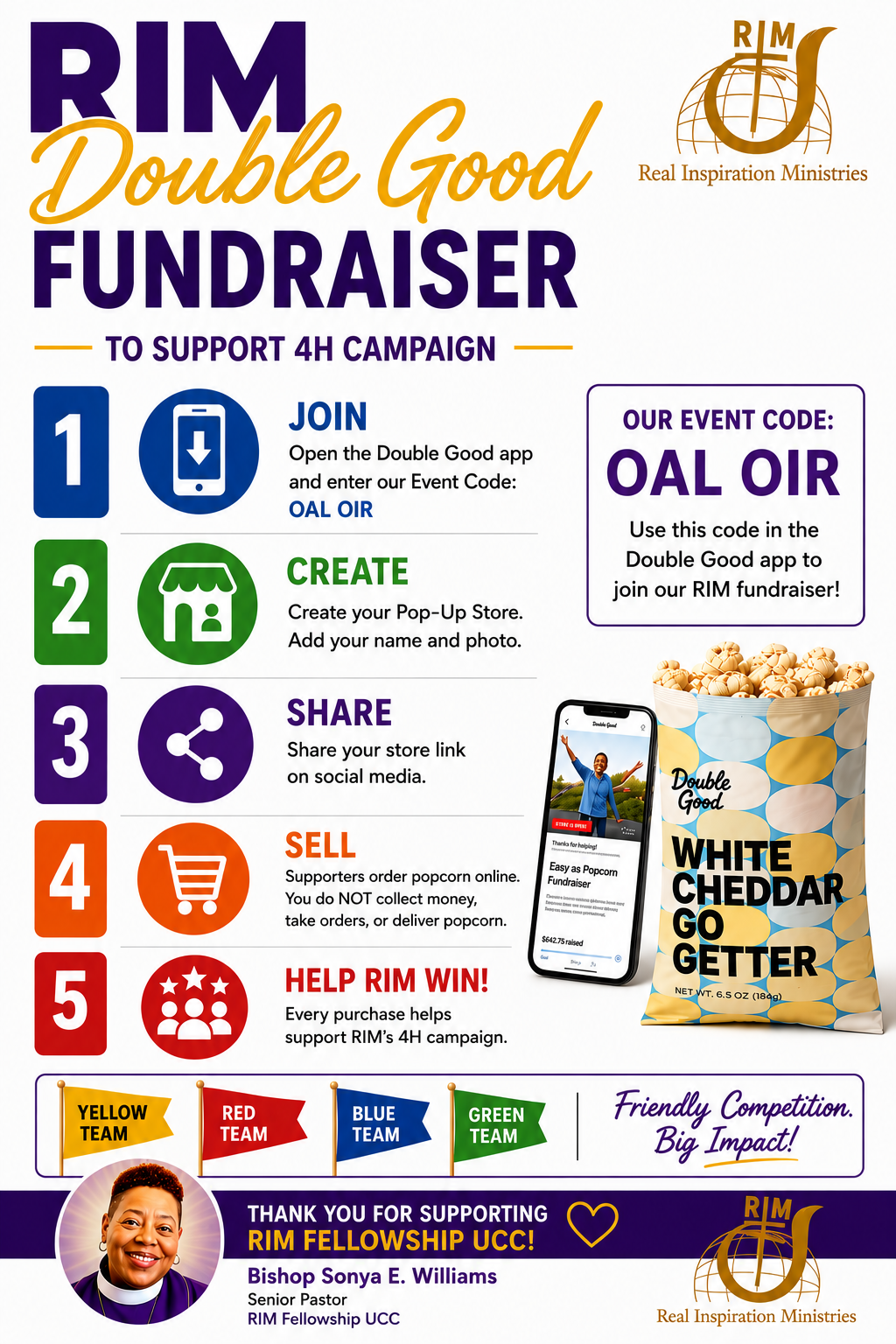 RIM Double Good Popcorn Fundraiser